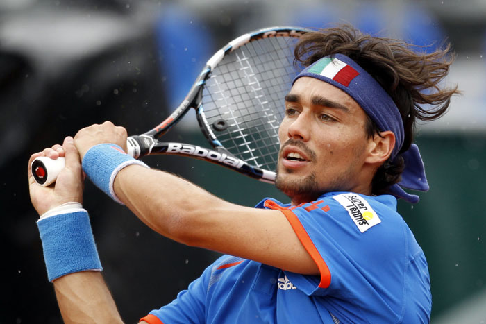 Injured Fabio Fognini may struggle for Italy in GB Davis Cup tie