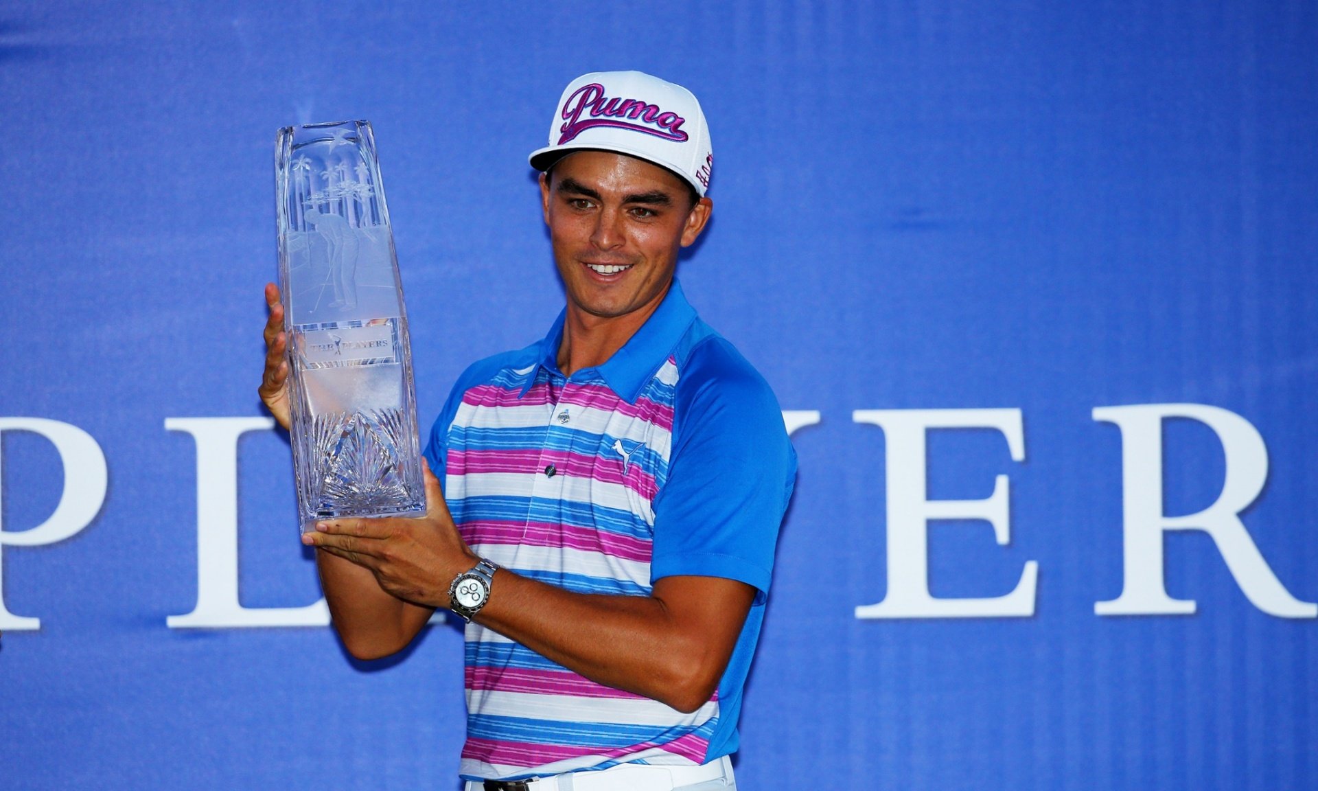 Rickie Fowler holds his nerve to win play-off at Players Championship